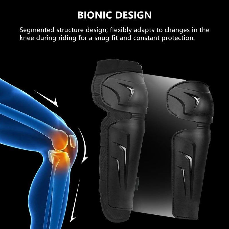 AIDY-PRO Motocross Knee Pads Motorcycle Elbow Pads, Motorcycle Protective Gear for Men Women Youth, Adjustable Motorcycle Knee Guards for Dirt Bike Mountain Bike - Image 4